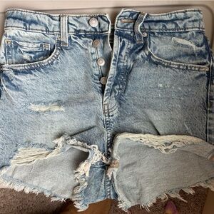 Wild Fable Blue/Black High waisted Denim Shorts